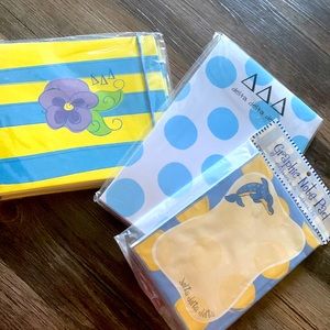 Tri delta note pads and photo album